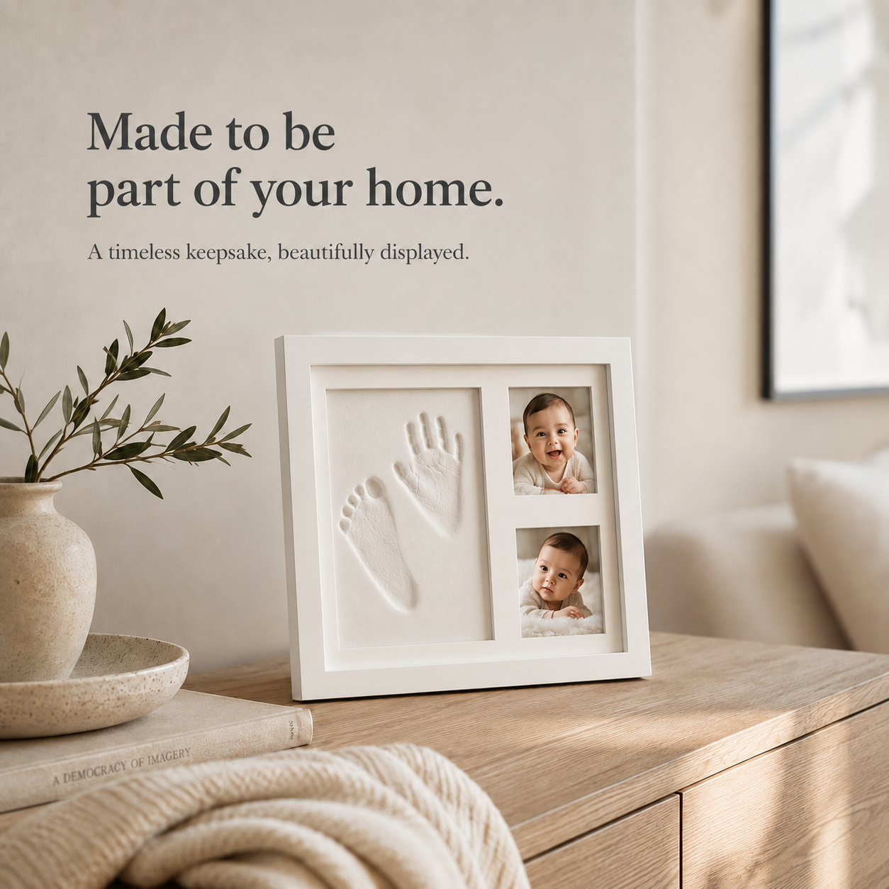 Baby Hand & Footprint Memory Frame