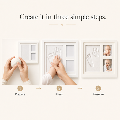 Baby Hand & Footprint Memory Frame