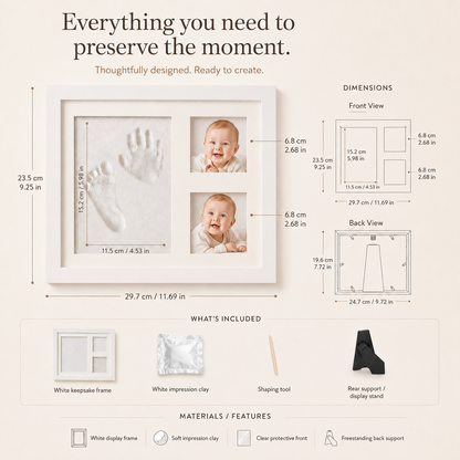 Baby Hand & Footprint Memory Frame